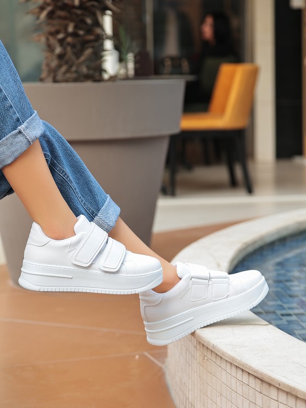 Marx Beyaz Cilt Spor Ayakkabı Marx Beyaz Cilt Spor Ayakkabı