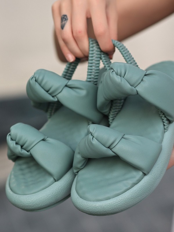 Ecet Mint Yeşili Cilt Sandalet