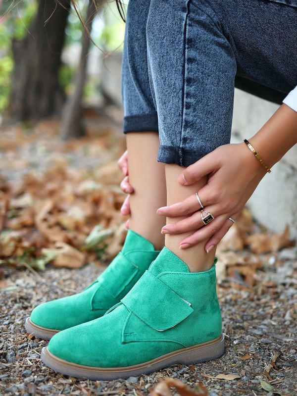 Zeon Yeşil Süet Bot Zeon Yeşil Süet Bot