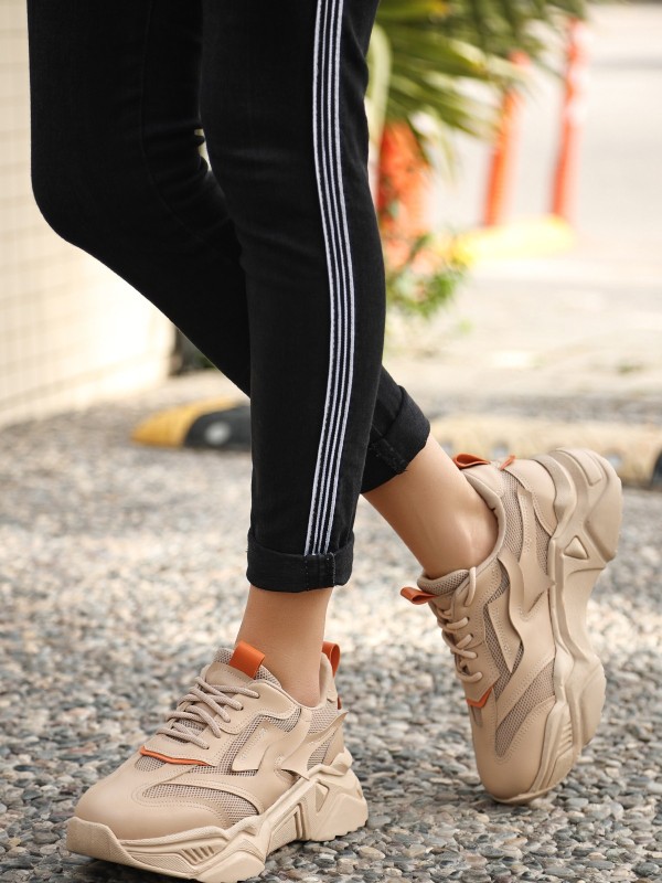 Dica Nude Cilt Bağcıklı Spor Ayakkabı