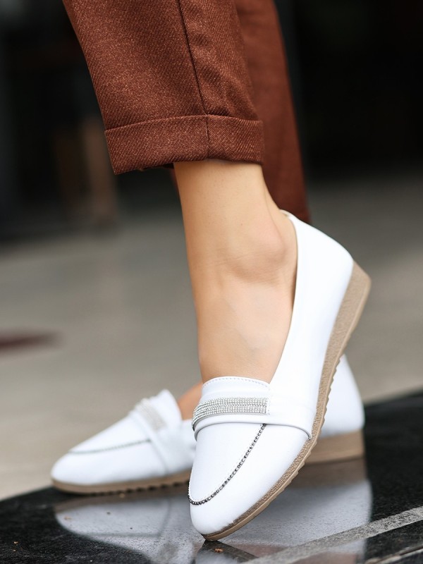 Senda Bej Cilt Babet Ayakkabı