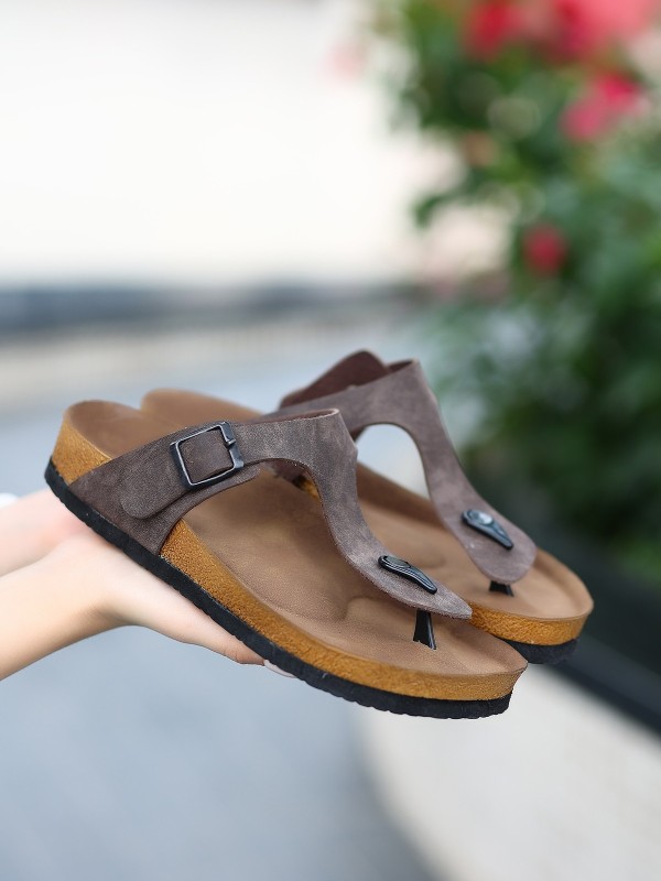 Aksar Kahverengi Nubuk Parmak Arası Terlik