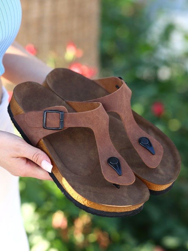 Aksar Taba Nubuk Parmak Arası Terlik