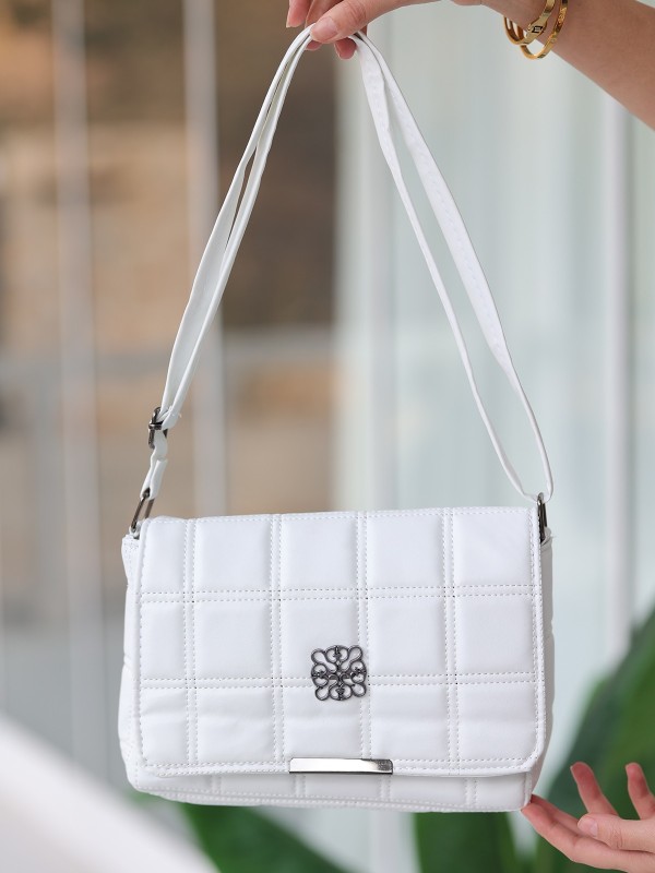 Landi Beyaz Cilt Çanta