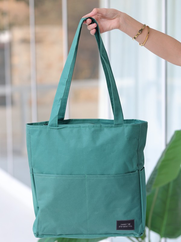 Yunda Yeşil Keten Çanta