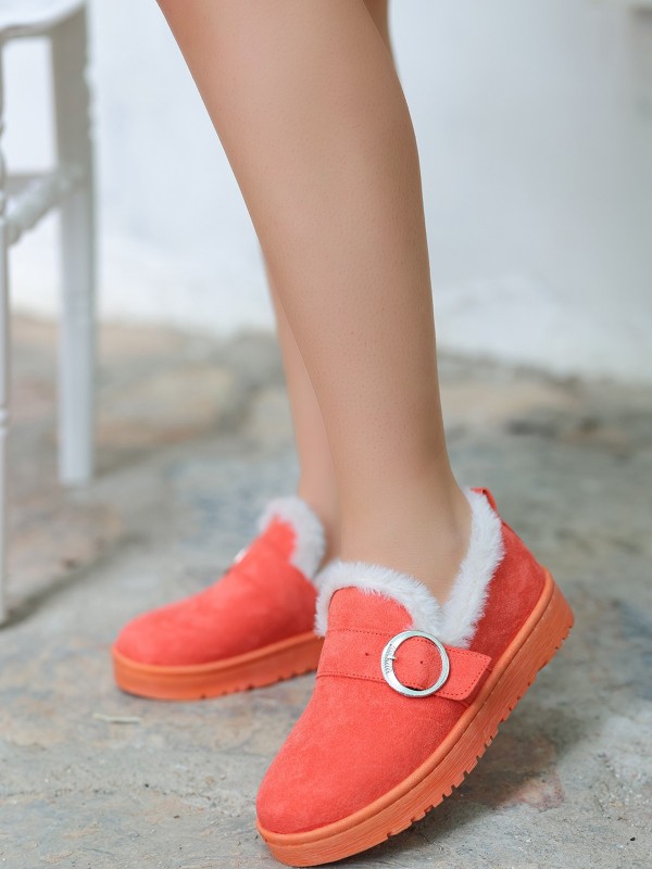 Tote Turuncu Süet Babet Ayakkabı Tote Turuncu Süet Babet Ayakkabı