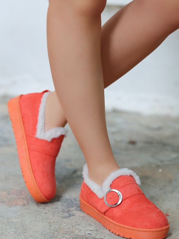 Tote Turuncu Süet Babet Ayakkabı Tote Turuncu Süet Babet Ayakkabı