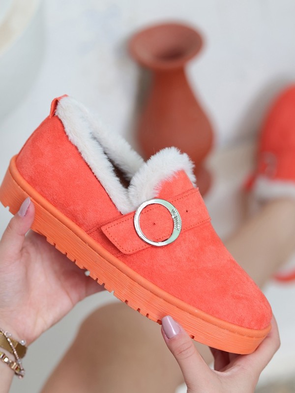 Tote Turuncu Süet Babet Ayakkabı Tote Turuncu Süet Babet Ayakkabı