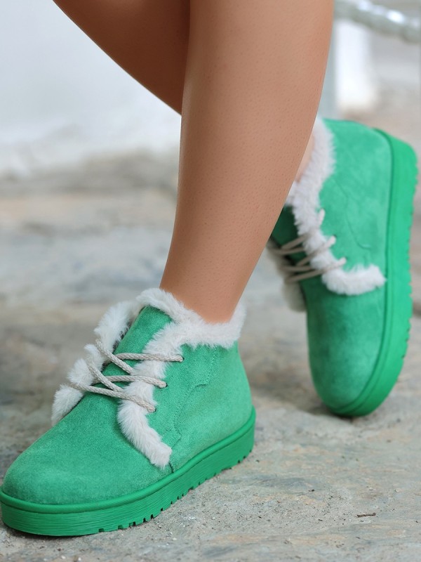 Simya Yeşil Süet Bağcıklı Bot