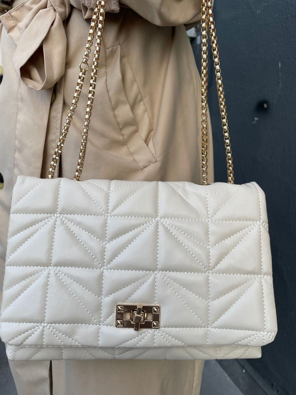 Larsa Bej Cilt Çanta