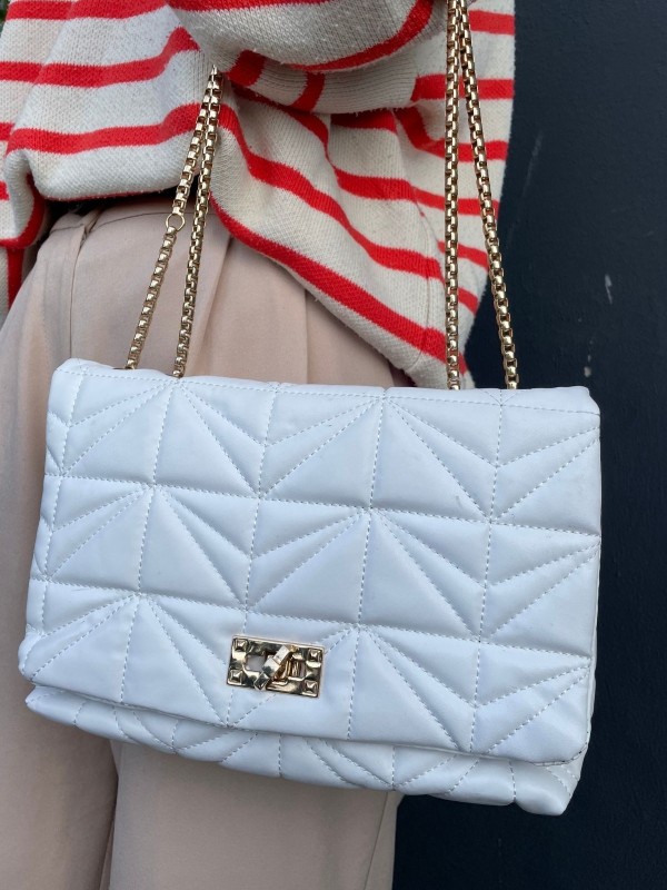 Larsa Beyaz Cilt Çanta