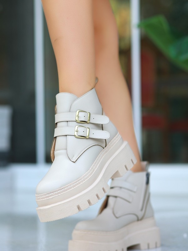 Olga Bej Cilt Kemerli Bot