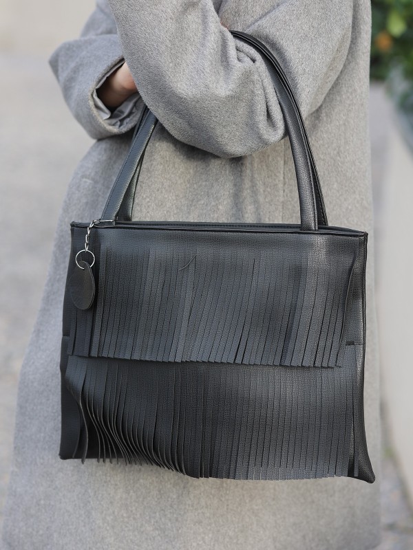 Zoey Siyah Cilt Kol Çantası