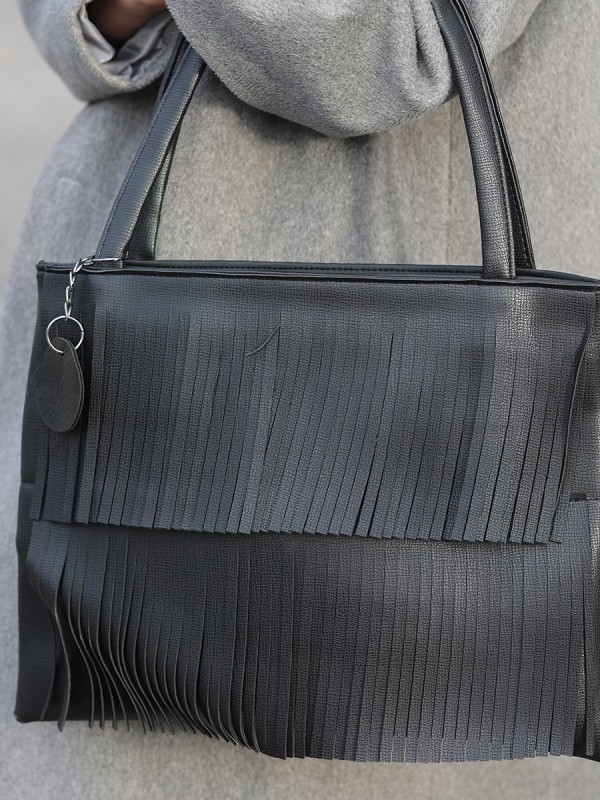 Zoey Siyah Cilt Kol Çantası