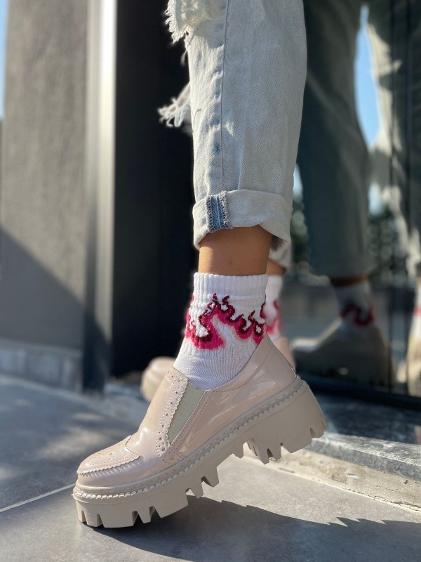 Hote Bej Rugan Oxford Ayakkabı