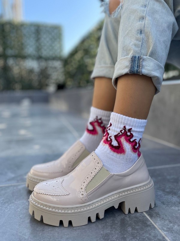 Hote Bej Rugan Oxford Ayakkabı