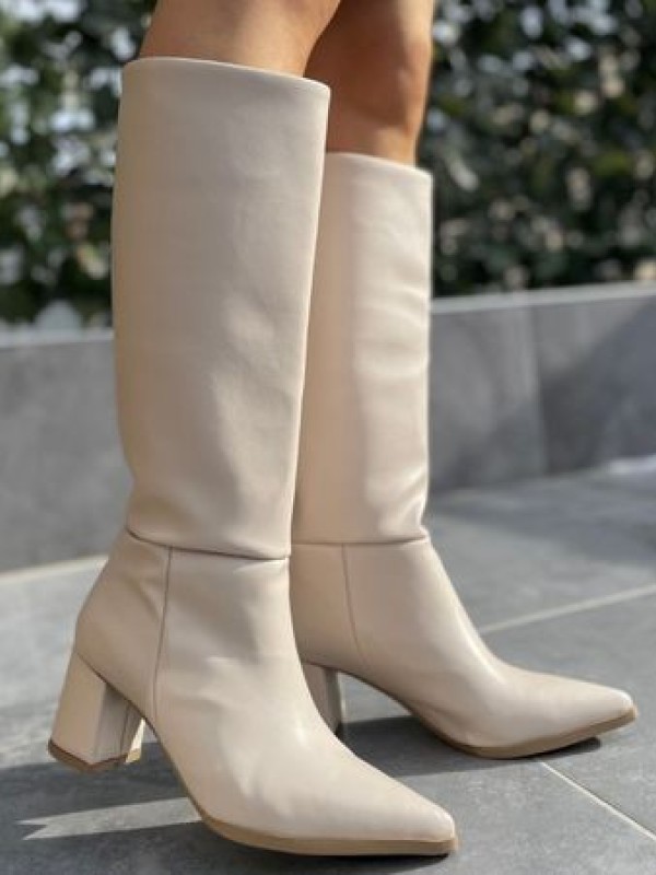 Johan Bej Cilt Topuklu Çizme