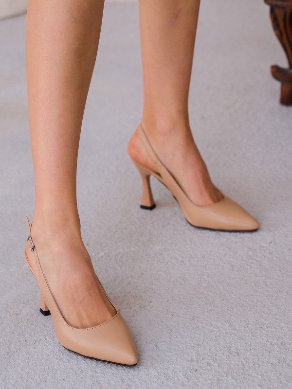 Ester Nude Cilt Topuklu Ayakkabı
