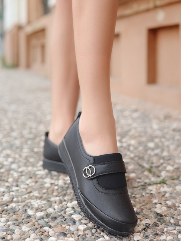 Amma  Siyah Cilt  Spor Ayakkabı