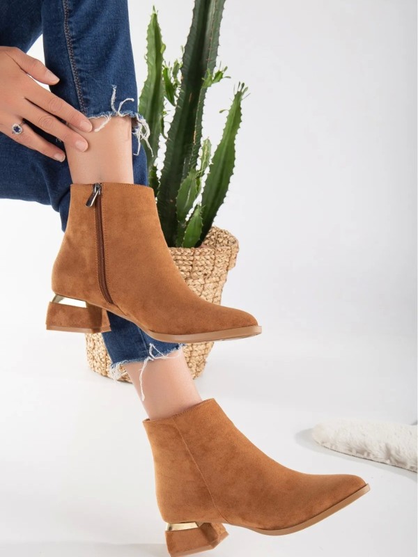 Joji Taba Süet Topuklu Bot Joji Taba Süet Topuklu Bot