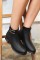 Elvira Siyah Cilt Topuklu Bot