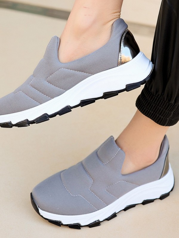 Krista Gri Streç Spor Ayakkabı Krista Gri Streç Spor Ayakkabı