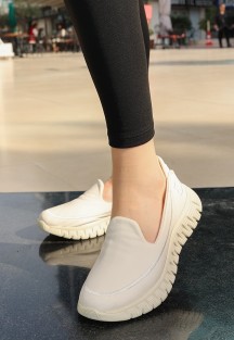 Zlata Bej Cilt Babet Ayakkabı Zlata Bej Cilt Babet Ayakkabı