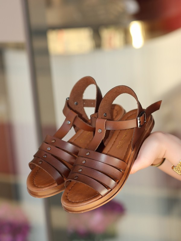 Jikto Taba Deri Sandalet