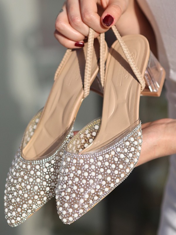 Zual Nude Cilt Topuklu Ayakkabı