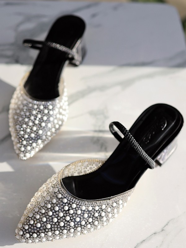 Zual Siyah Cilt Topuklu Ayakkabı