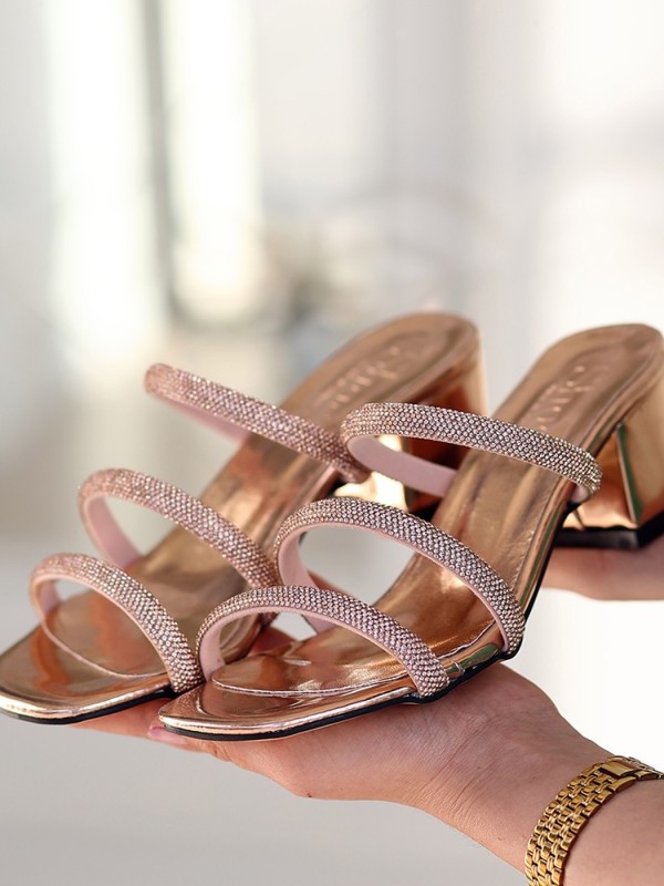 Lesol Bakır Rugan Topuklu Terlik