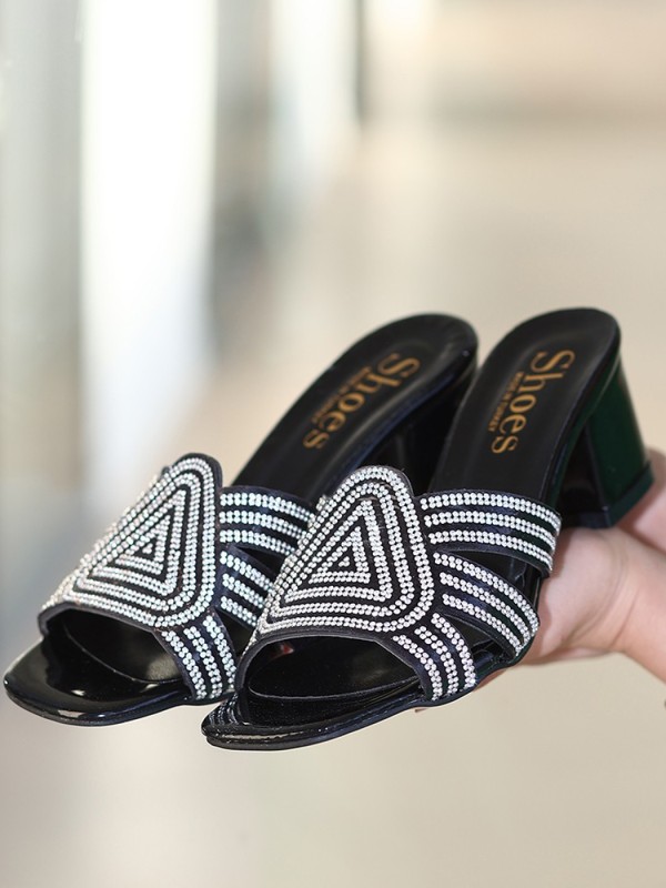 Enda Siyah Rugan Topuklu Terlik