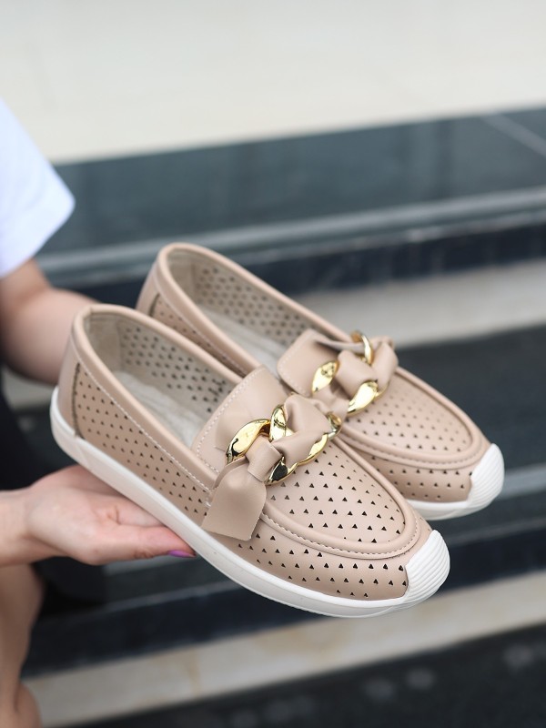 Riwan Nude Cilt Babet Ayakkabı