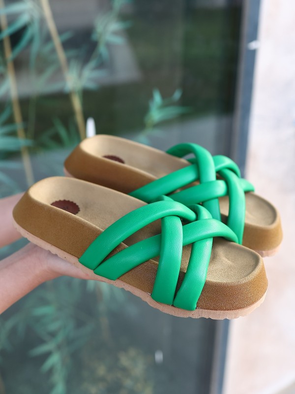 Tenda Yeşil Cilt Terlik