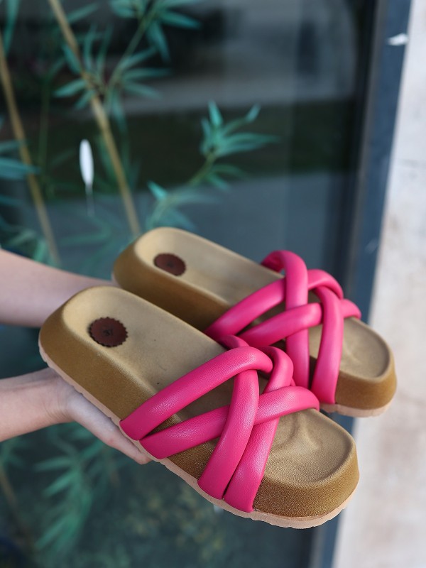 Tenda Fuşya Cilt Terlik