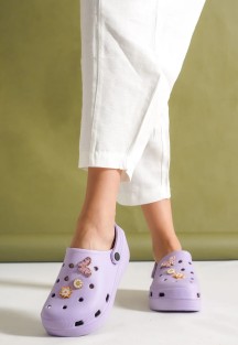 Mima Lila Dolgu Topuk Terlik