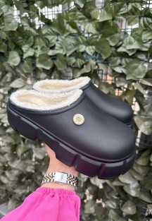 Penda Siyah Dolgu Topuk Terlik