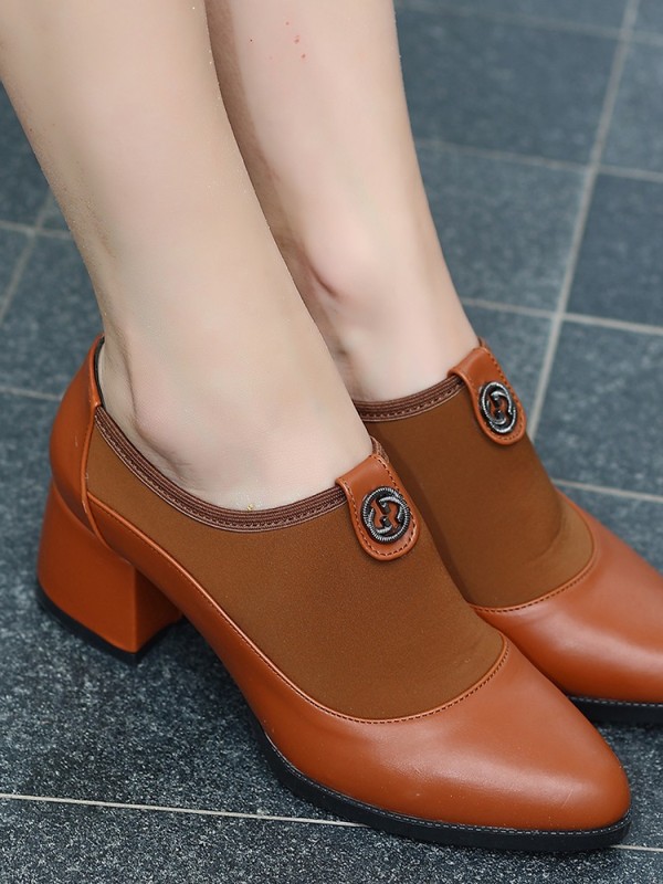 Jeen Taba Cilt Topuklu Ayakkabı