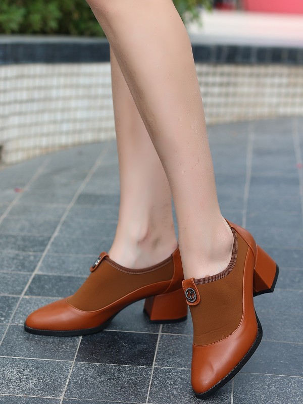 Jeen Taba Cilt Topuklu Ayakkabı