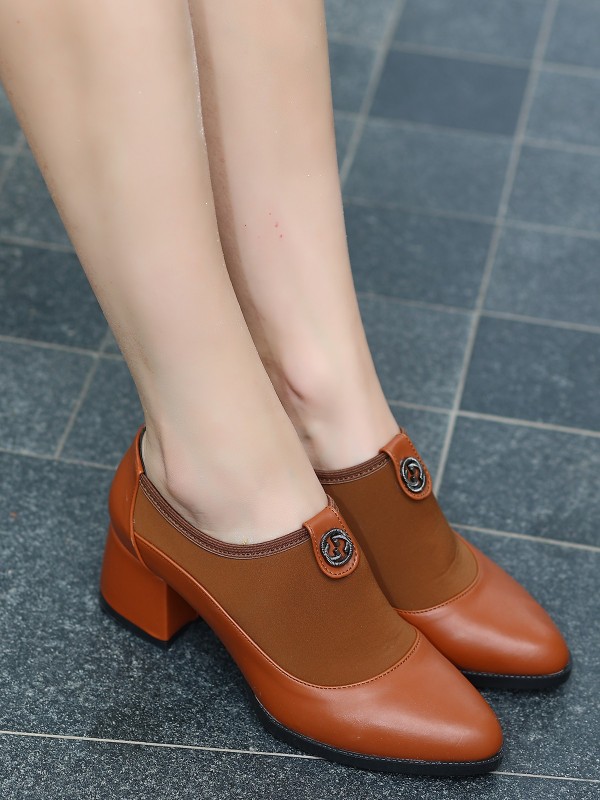 Jeen Taba Cilt Topuklu Ayakkabı