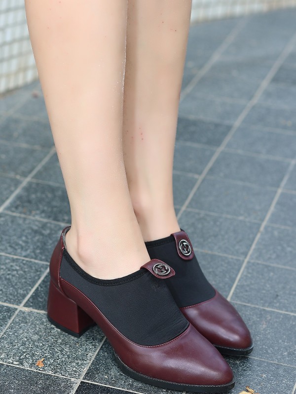 Jeen Bordo Cilt Topuklu Ayakkabı