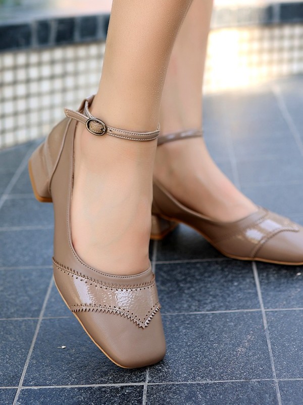 Yanne Vizon Cilt Topuklu Ayakkabı