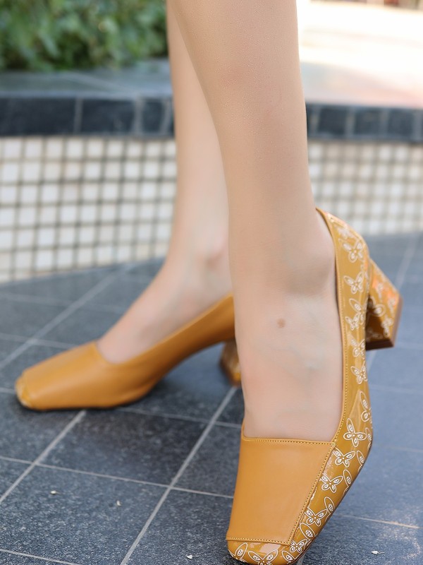 Lidica Hardal Cilt Topuklu Ayakkabı