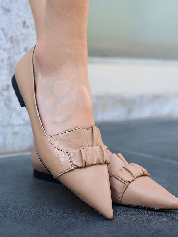 Mirga Nude Cilt Topuklu Ayakkabı