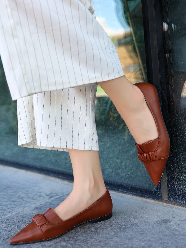 Mirga Taba Cilt Topuklu Ayakkabı