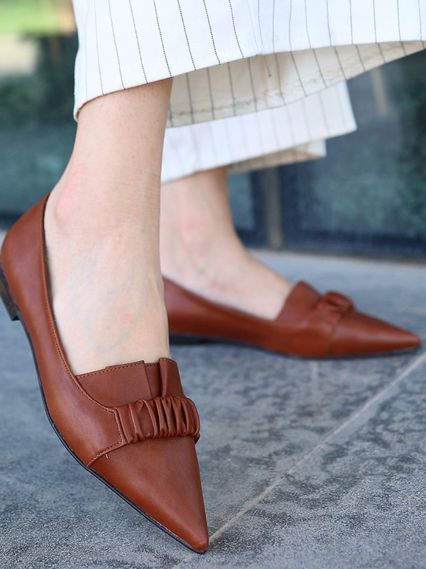 Mirga Taba Cilt Topuklu Ayakkabı