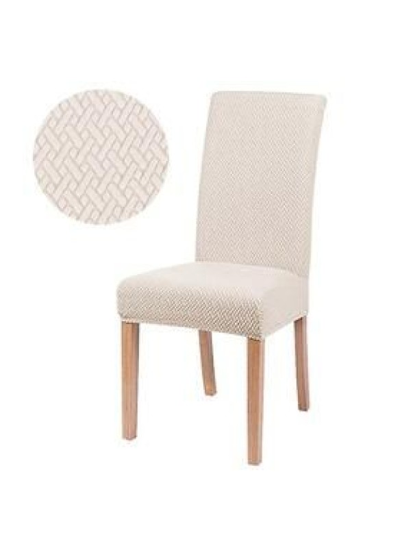 Genel MarkalarTuğla desenli likrali kumaş sandalye örtüsü sandalye kılıfı lastikli esnekli 1 adet