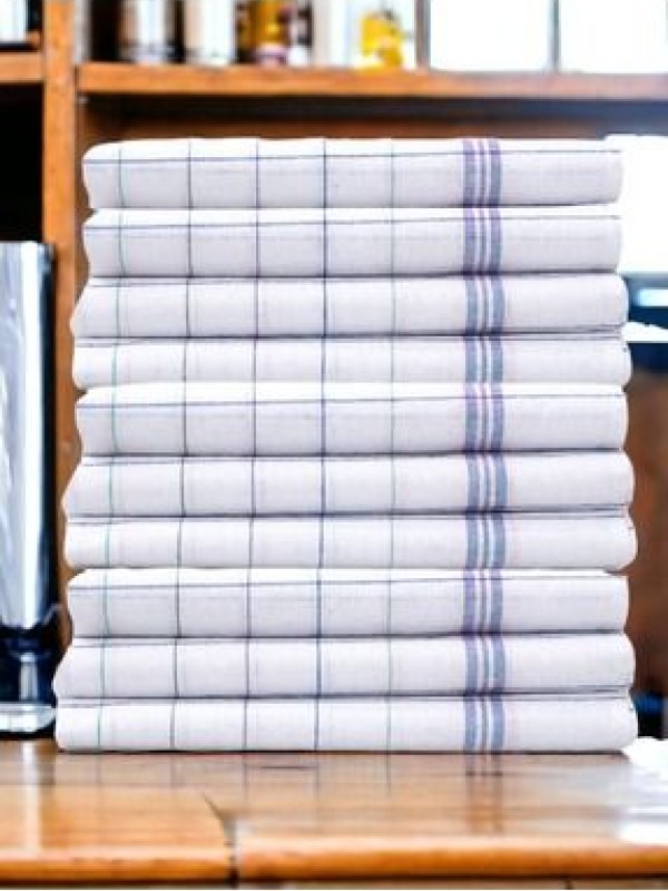 Fancy & FunBulaşık Kurulama Bezi. %100 Pamuk 10 Adet 1 Paket,Beyaz/Turuncu /Pembe/Mavi/Haki( 50x70 cm )