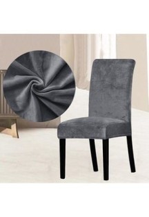 Bemraxİpek Görünümlü Kadife Sandelye Kılıfı