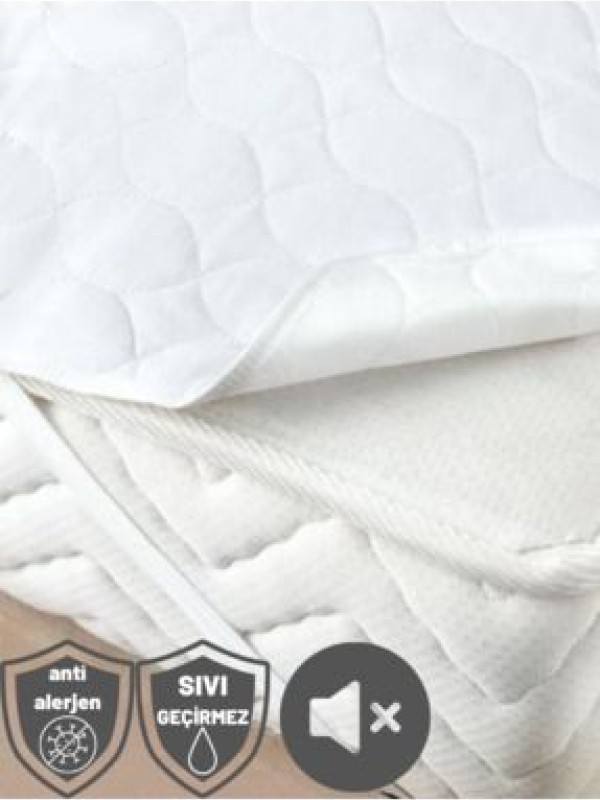 Özlü HomePatiska Nonwoven 4 Köşe Lastikli Su Sıvı Geçirmez Yatak Alezi Yatak Koruyucu TEK ÇİFT